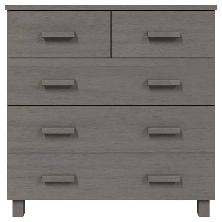 HAMAR Light Grey Sideboard - Elegant Solid Pine Wood Storage Solution - 79x40x80 cm - Premium  from Home Treasures - Just £120.99! Shop now at Home Treasures