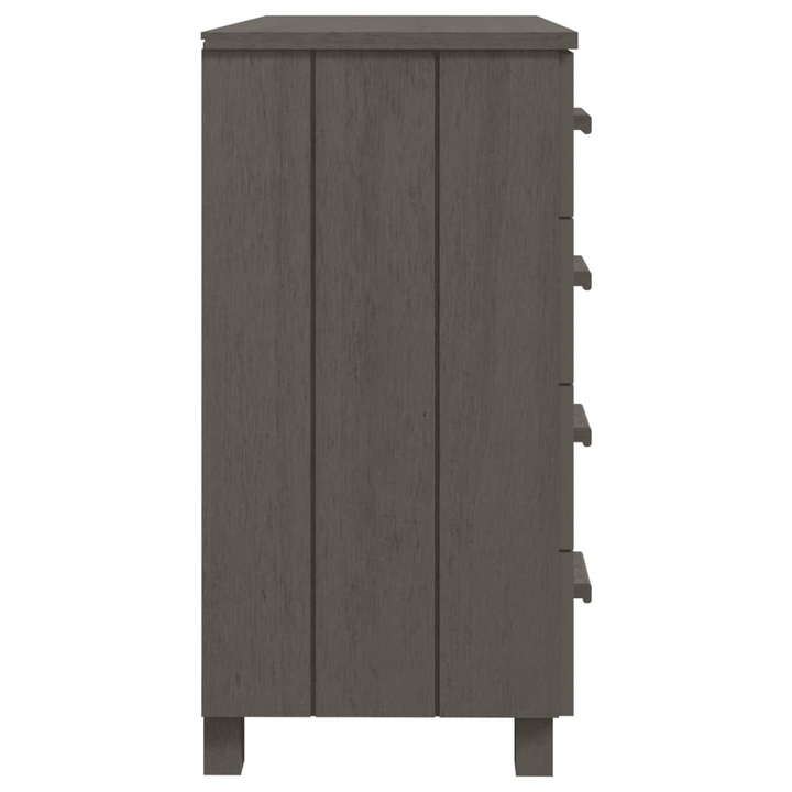 HAMAR Light Grey Sideboard - Elegant Solid Pine Wood Storage Solution - 79x40x80 cm - Premium  from Home Treasures - Just £120.99! Shop now at Home Treasures