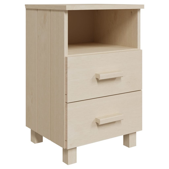 HAMAR Bedside Cabinets 2 pcs, Solid Pinewood in Honey Brown - Durable, Stylish Nightstands with Ample Storage (40x35x62 cm) - Premium  from Home Treasures - Just £126.99! Shop now at Home Treasures