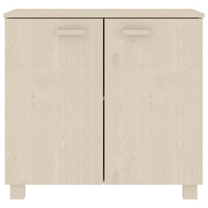 HAMAR Sideboard in Honey Brown - Solid Pine Wood, 2 Doors, Ample Storage - 85x35x80 cm - Premium  from Home Treasures - Just £121.99! Shop now at Home Treasures