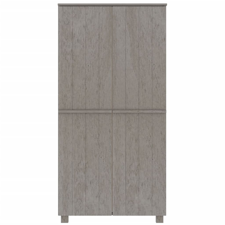 Elegant HAMAR Solid Pine Wardrobe in Light Grey - 89 x 50 x 180 cm | Sturdy & Stylish Clothing Storage Solution - Premium  from Home Treasures - Just £225.99! Shop now at Home Treasures