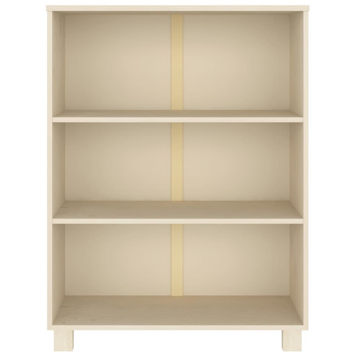 HAMAR Solid Wood Book Cabinet - Honey Brown, 85x35x112 cm | Sturdy Pinewood Storage Shelf with 3 Spacious Shelves - Premium  from Home Treasures - Just £90.99! Shop now at Home Treasures