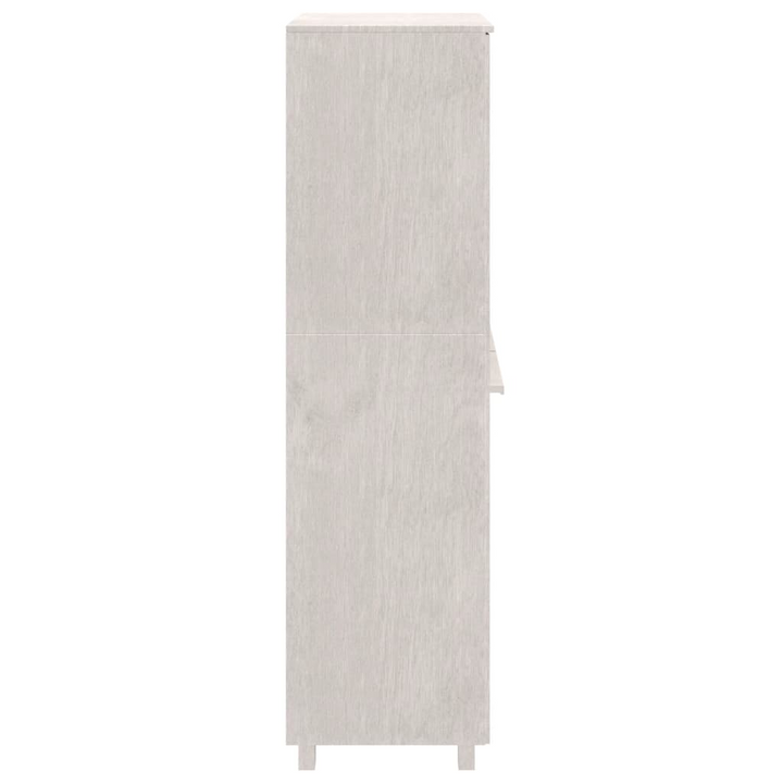 HAMAR Wardrobe - Elegant White Solid Pine Wood Storage, 89x50x180 cm - Premium  from Home Treasures - Just £261.99! Shop now at Home Treasures