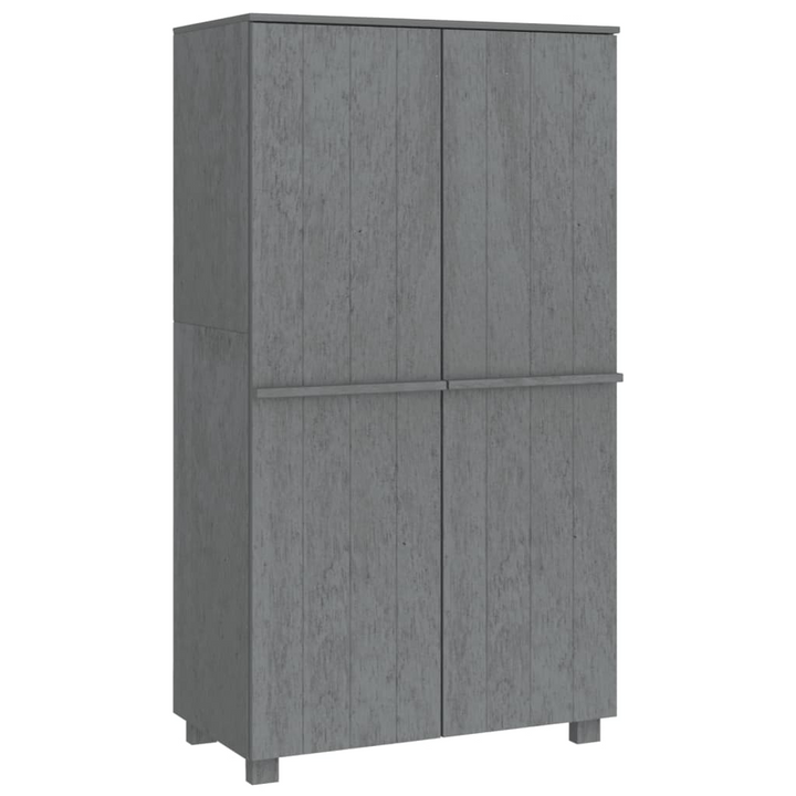 HAMAR Wardrobe in Dark Grey - Solid Pine Wood, Elegant Storage Solution, 89x50x180 cm | Stylish & Durable Wardrobe - Premium  from Home Treasures - Just £240.99! Shop now at Home Treasures