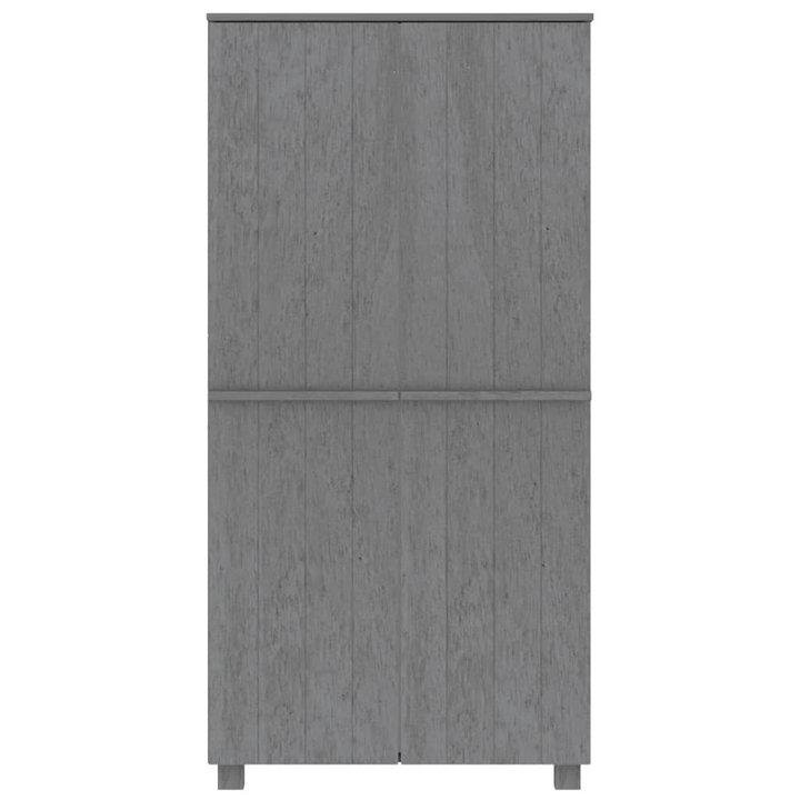 HAMAR Wardrobe in Dark Grey - Solid Pine Wood, Elegant Storage Solution, 89x50x180 cm | Stylish & Durable Wardrobe - Premium  from Home Treasures - Just £247.99! Shop now at Home Treasures