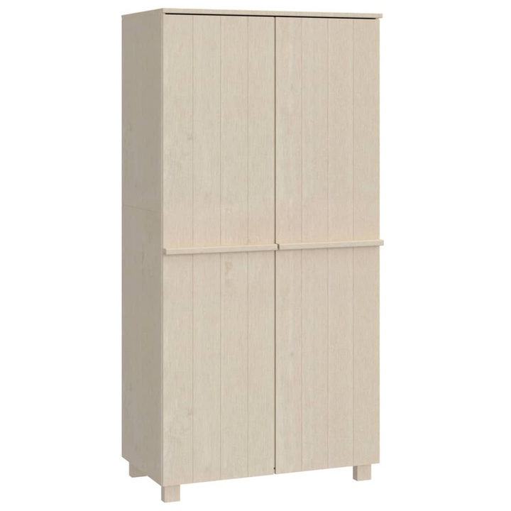 Elegant HAMAR Solid Pine Wardrobe in Honey Brown, 89 x 50 x 180cm - Spacious Storage Solution - Premium  from Home Treasures - Just £262.99! Shop now at Home Treasures