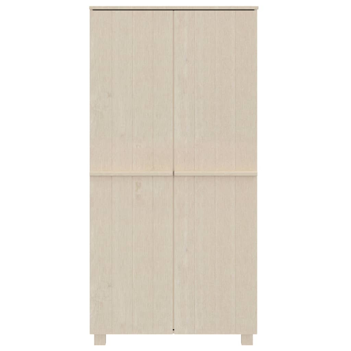 Elegant HAMAR Solid Pine Wardrobe in Honey Brown, 89 x 50 x 180cm - Spacious Storage Solution - Premium  from Home Treasures - Just £262.99! Shop now at Home Treasures