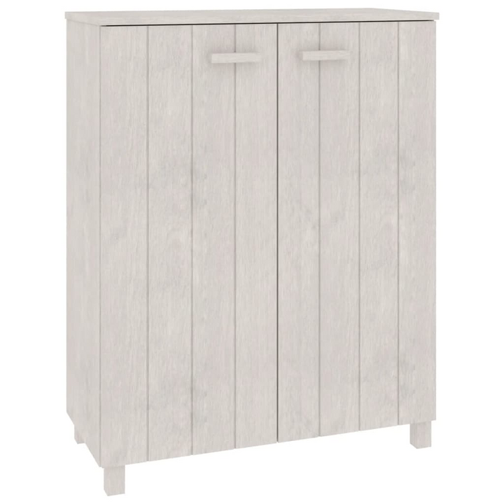 HAMAR Solid Wood Pine Shoe Cabinet - White, 85x40x108 cm - Stylish & Spacious Shoe Organizer - Premium  from Home Treasures - Just £177.99! Shop now at Home Treasures