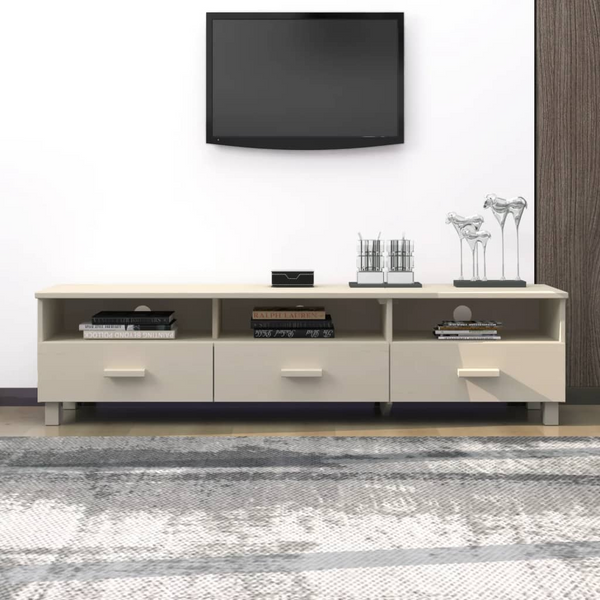 HAMAR Solid Pine Wood TV Cabinet - Honey Brown, 158x40x40 cm - Modern, Durable & Spacious TV Stand - Premium  from Home Treasures - Just £134.99! Shop now at Home Treasures