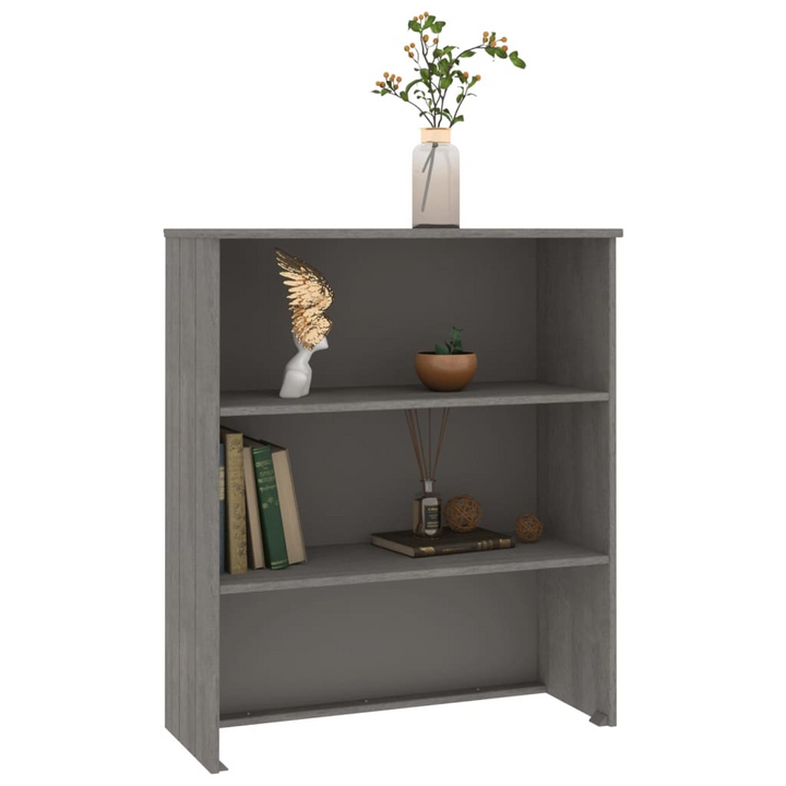 HAMAR Highboard Top Light Grey 85x35x100cm - Solid Pine Wood & MDF | Rustic Storage Solution - Premium  from Home Treasures - Just £91.99! Shop now at Home Treasures