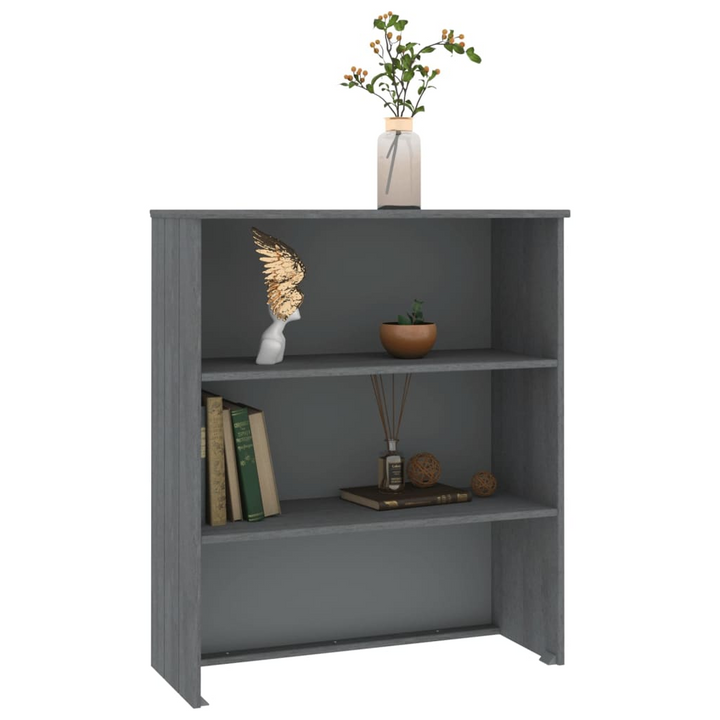 HAMAR Highboard Top - Dark Grey Solid Pine Wood, 85x35x100cm - Elegant & Durable Storage Solution - Premium  from Home Treasures - Just £74.99! Shop now at Home Treasures