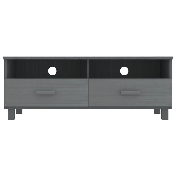 HAMAR TV Cabinet – Dark Grey, Solid Pine Wood, 106x40x40 cm – Stylish & Functional TV Stand - Premium  from Home Treasures - Just £91.99! Shop now at Home Treasures