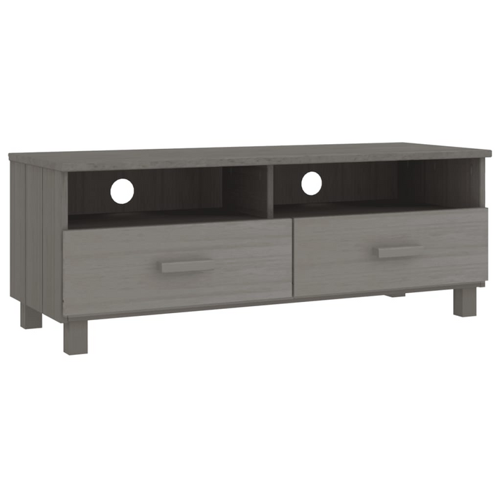 HAMAR Solid Wood TV Cabinet - Light Grey, 106x40x40 cm, Pine, Modern Storage Solution - Premium  from Home Treasures - Just £91.99! Shop now at Home Treasures