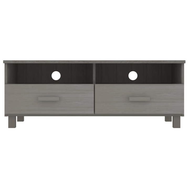 HAMAR Solid Wood TV Cabinet - Light Grey, 106x40x40 cm, Pine, Modern Storage Solution - Premium  from Home Treasures - Just £91.99! Shop now at Home Treasures