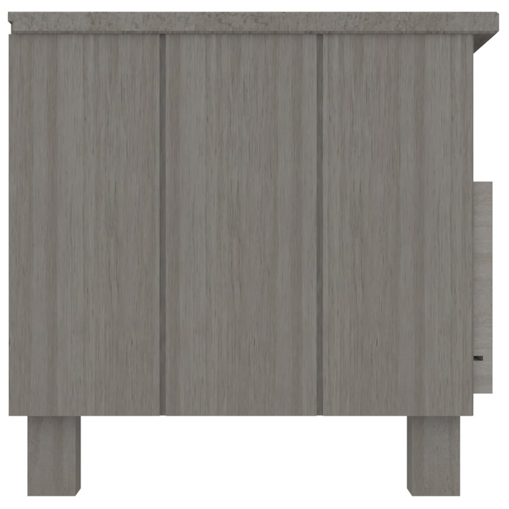 HAMAR Solid Wood TV Cabinet - Light Grey, 106x40x40 cm, Pine, Modern Storage Solution - Premium  from Home Treasures - Just £91.99! Shop now at Home Treasures