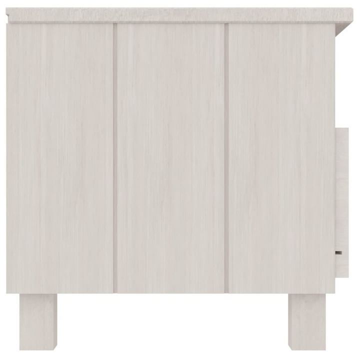 HAMAR Solid Wood TV Cabinet in White - Stylish & Practical Media Console with Drawers and Compartments - 106x40x40 cm - Premium  from Home Treasures - Just £91.99! Shop now at Home Treasures