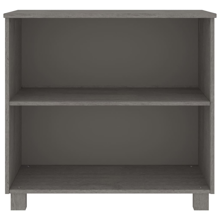 HAMAR Sideboard - Solid Pine Wood, Light Grey, 2 Shelves | Rustic Elegance for Your Home - Premium  from Home Treasures - Just £73.99! Shop now at Home Treasures