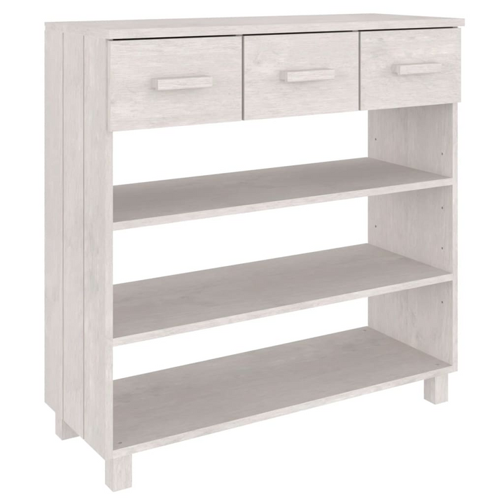 HAMAR White Console Table 90x35x90 cm | Solid Pine Wood, Stylish & Practical - Ideal for Entryway & Living Room - Premium  from Home Treasures - Just £143.99! Shop now at Home Treasures