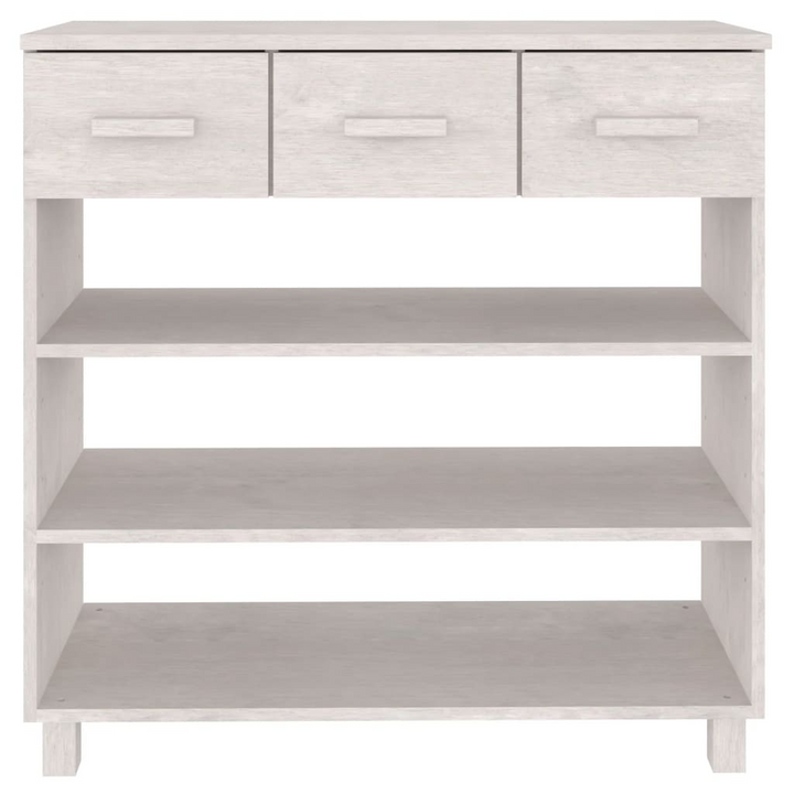 HAMAR White Console Table 90x35x90 cm | Solid Pine Wood, Stylish & Practical - Ideal for Entryway & Living Room - Premium  from Home Treasures - Just £143.99! Shop now at Home Treasures