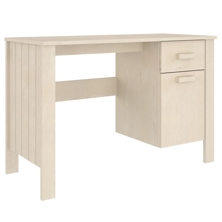 HAMAR Solid Wood Pine Desk in Honey Brown - 113x50x75 cm | Sturdy, Stylish, Perfect for Home Office - Premium  from Home Treasures - Just £138.99! Shop now at Home Treasures