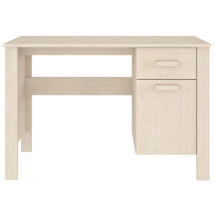 HAMAR Solid Wood Pine Desk in Honey Brown - 113x50x75 cm | Sturdy, Stylish, Perfect for Home Office - Premium  from Home Treasures - Just £138.99! Shop now at Home Treasures