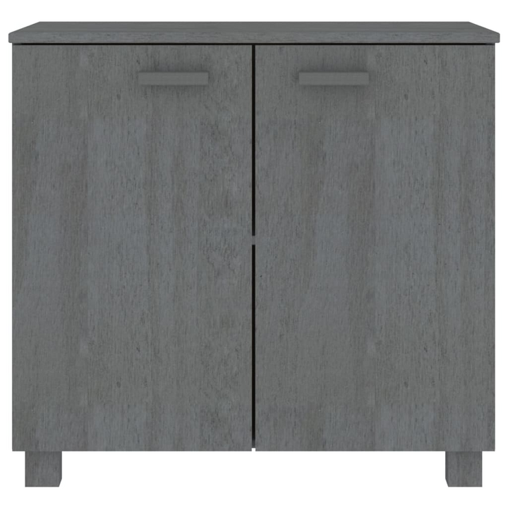 HAMAR Sideboard – Elegant Dark Grey Solid Pine Wood Storage Solution | 85x35x80 cm - Premium  from Home Treasures - Just £124.99! Shop now at Home Treasures