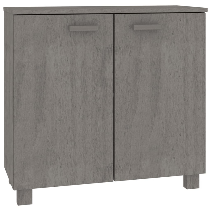 HAMAR Sideboard in Light Grey - 85x35x80 cm | Solid Pine Wood with Ample Storage | Rustic Charm for Your Home - Premium  from Home Treasures - Just £112.99! Shop now at Home Treasures