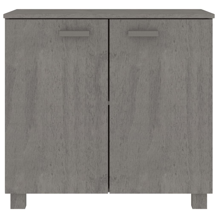 HAMAR Sideboard in Light Grey - 85x35x80 cm | Solid Pine Wood with Ample Storage | Rustic Charm for Your Home - Premium  from Home Treasures - Just £112.99! Shop now at Home Treasures