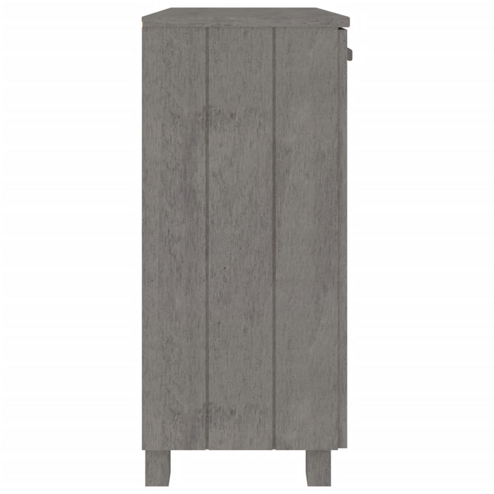 HAMAR Sideboard in Light Grey - 85x35x80 cm | Solid Pine Wood with Ample Storage | Rustic Charm for Your Home - Premium  from Home Treasures - Just £112.99! Shop now at Home Treasures