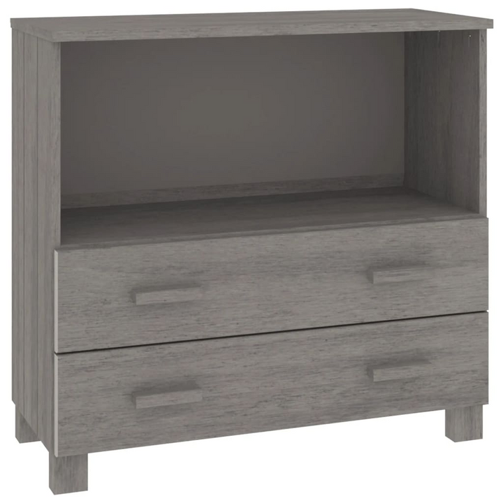 HAMAR Light Grey Sideboard - Solid Pine Wood - 85x35x80 cm - Durable Storage Cabinet - Premium  from Home Treasures - Just £91.99! Shop now at Home Treasures