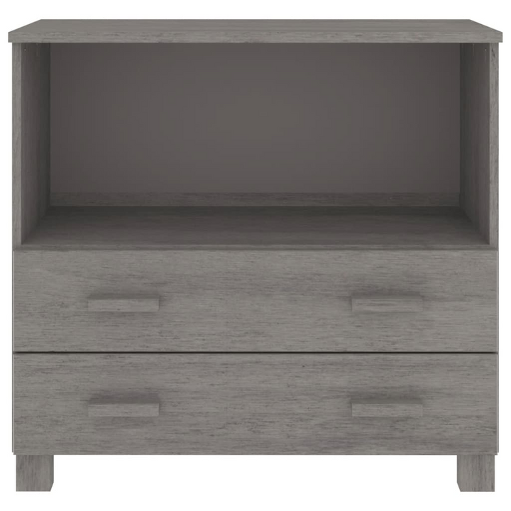 HAMAR Light Grey Sideboard - Solid Pine Wood - 85x35x80 cm - Durable Storage Cabinet - Premium  from Home Treasures - Just £91.99! Shop now at Home Treasures