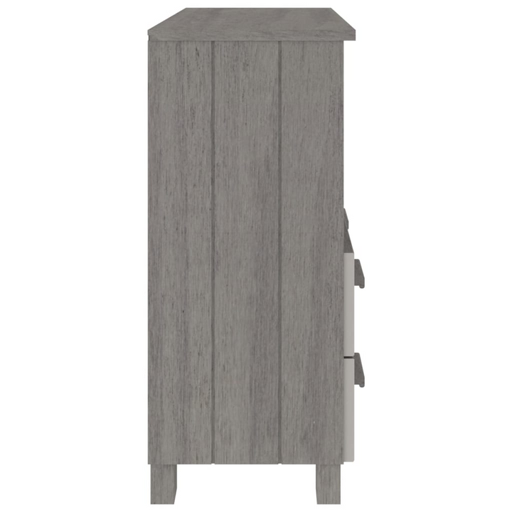 HAMAR Light Grey Sideboard - Solid Pine Wood - 85x35x80 cm - Durable Storage Cabinet - Premium  from Home Treasures - Just £91.99! Shop now at Home Treasures