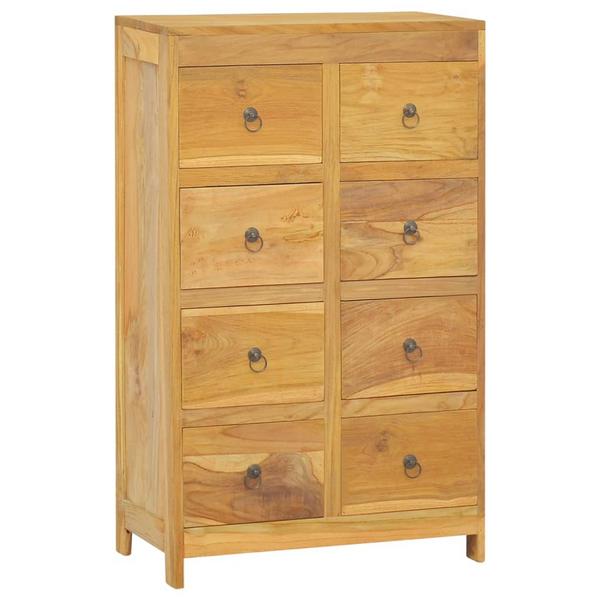 Vintage Solid Teak Chest of Drawers – Durable & Elegant Storage Solution, 8 Drawers, 55x30x90cm - Premium  from Home Treasures - Just £294.99! Shop now at Home Treasures