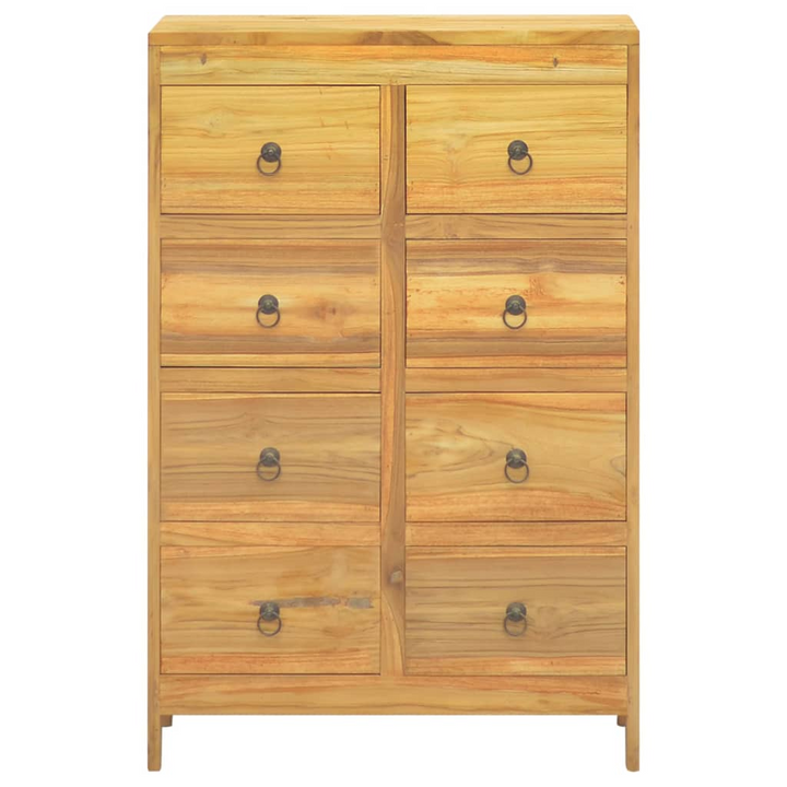 Vintage Solid Teak Chest of Drawers – Durable & Elegant Storage Solution, 8 Drawers, 55x30x90cm - Premium  from Home Treasures - Just £294.99! Shop now at Home Treasures