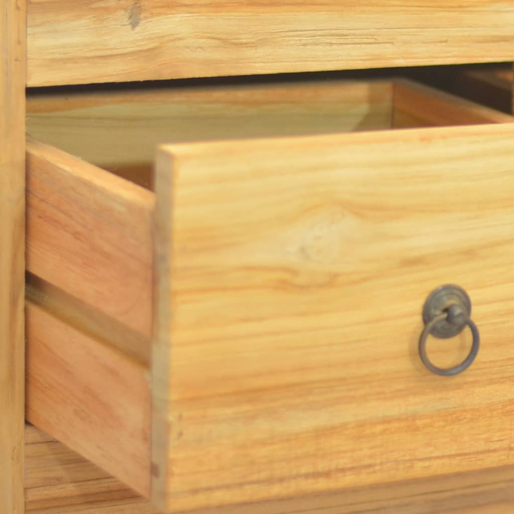 Vintage Solid Teak Chest of Drawers – Durable & Elegant Storage Solution, 8 Drawers, 55x30x90cm - Premium  from Home Treasures - Just £294.99! Shop now at Home Treasures