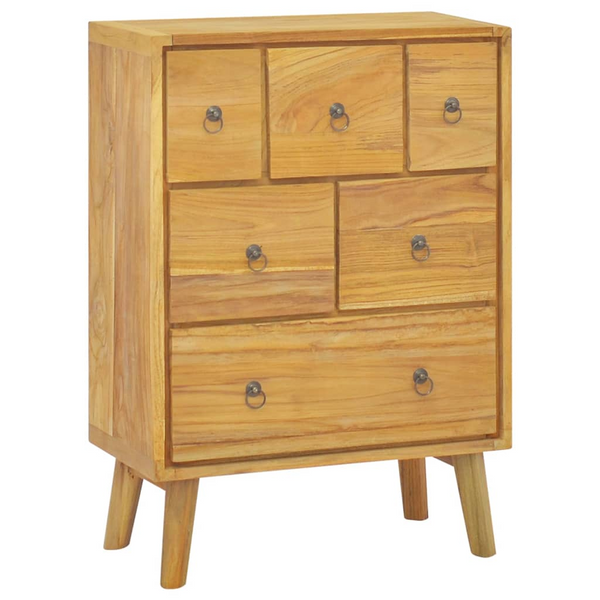 Vintage Solid Teak Chest of Drawers, 56 x 30 x 80cm - Durable Storage Solution - Premium  from Home Treasures - Just £233.99! Shop now at Home Treasures