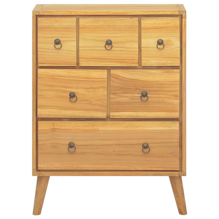 Vintage Solid Teak Chest of Drawers, 56 x 30 x 80cm - Durable Storage Solution - Premium  from Home Treasures - Just £236.99! Shop now at Home Treasures