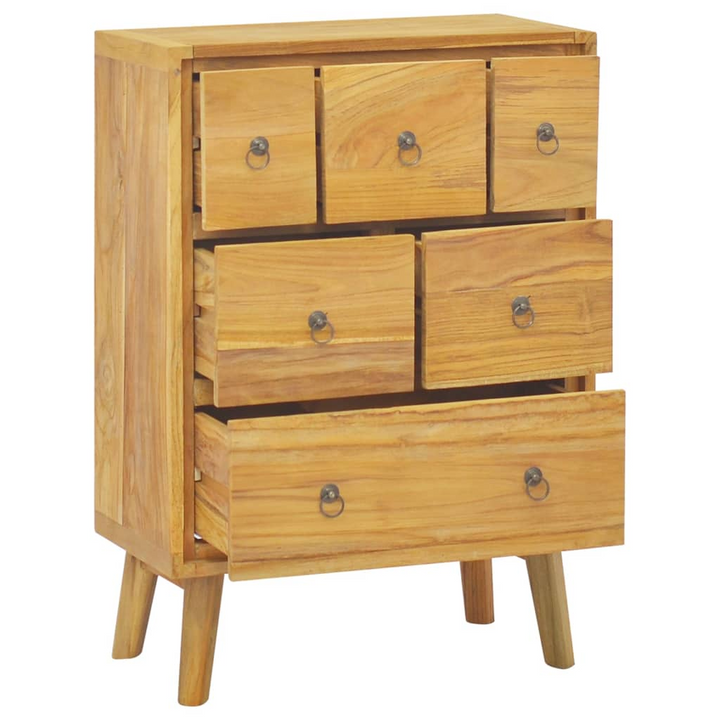 Vintage Solid Teak Chest of Drawers, 56 x 30 x 80cm - Durable Storage Solution - Premium  from Home Treasures - Just £236.99! Shop now at Home Treasures