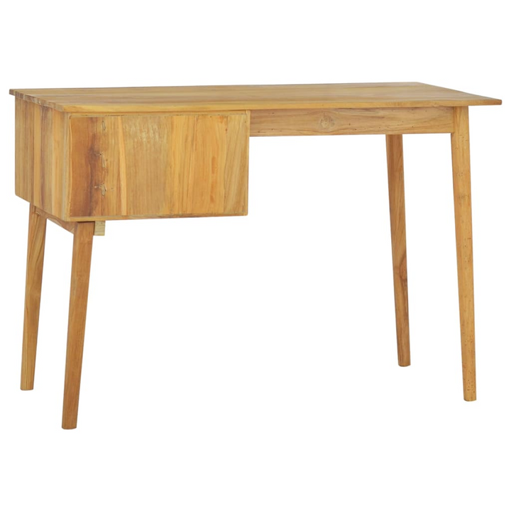 Solid Teak Work Desk with 2 Drawers – Elegant & Durable Workspace Solution, 110x52x75cm - Premium  from Home Treasures - Just £240.99! Shop now at Home Treasures