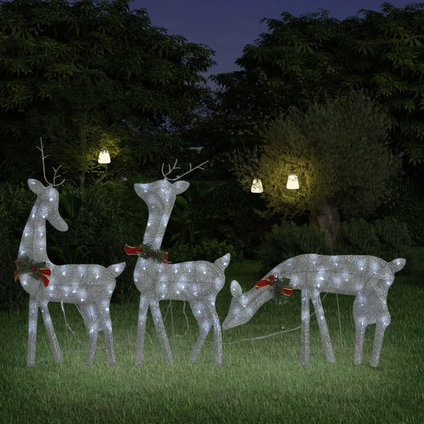 Christmas Reindeer Family 270x7x90 cm Silver Cold White Mesh - Premium  from Home Treasures - Just £70.99! Shop now at Home Treasures