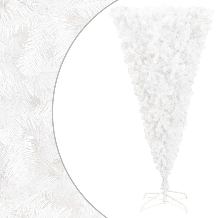 White Upside-down Artificial Christmas Tree with Stand – Festive and Unique Holiday Decoration - Premium  from Home Treasures - Just £30.99! Shop now at Home Treasures