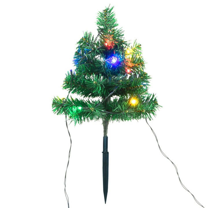 Christmas Pathway Trees 6 pcs with Multicolour LEDs 45 cm PVC - Festive Outdoor Decoration - Premium  from Home Treasures - Just £17.99! Shop now at Home Treasures