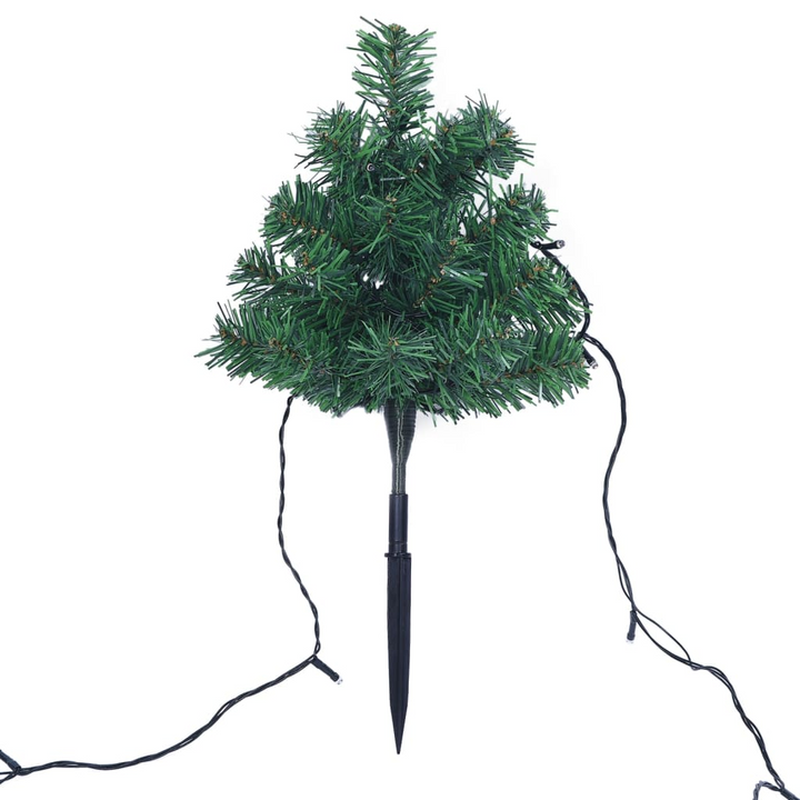 Christmas Pathway Trees 6 pcs with Multicolour LEDs 45 cm PVC - Festive Outdoor Decoration - Premium  from Home Treasures - Just £17.99! Shop now at Home Treasures