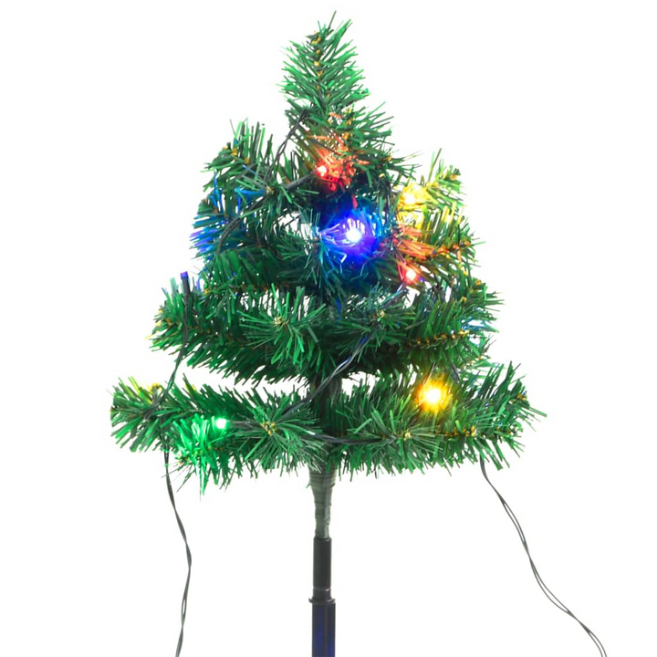 Christmas Pathway Trees 6 pcs with Multicolour LEDs 45 cm PVC - Festive Outdoor Decoration - Premium  from Home Treasures - Just £17.99! Shop now at Home Treasures