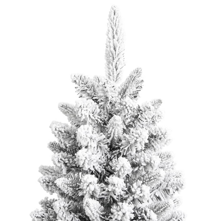 180 cm Artificial Christmas Tree with Flocked Snow - Realistic PVC&PE, Hinged Branches, and Sturdy Steel Stand - Premium  from Home Treasures - Just £115.99! Shop now at Home Treasures