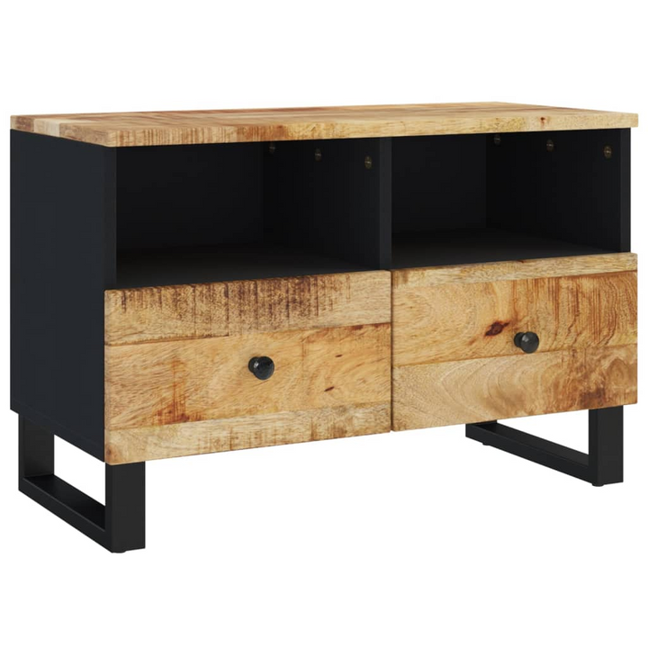 Solid Mango Wood TV Cabinet - Industrial Style with Ample Storage and Sturdy Top - Premium  from Home Treasures - Just £114.99! Shop now at Home Treasures