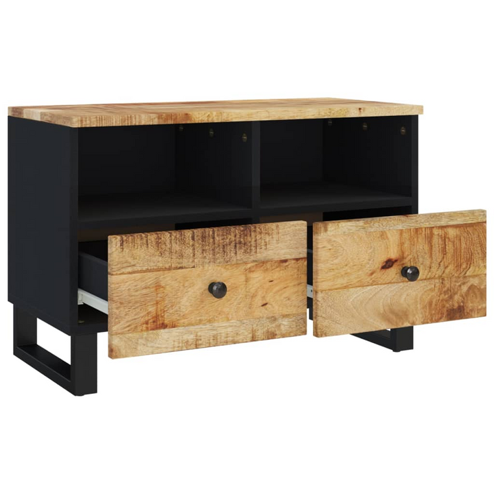 Solid Mango Wood TV Cabinet - Industrial Style with Ample Storage and Sturdy Top - Premium  from Home Treasures - Just £114.99! Shop now at Home Treasures