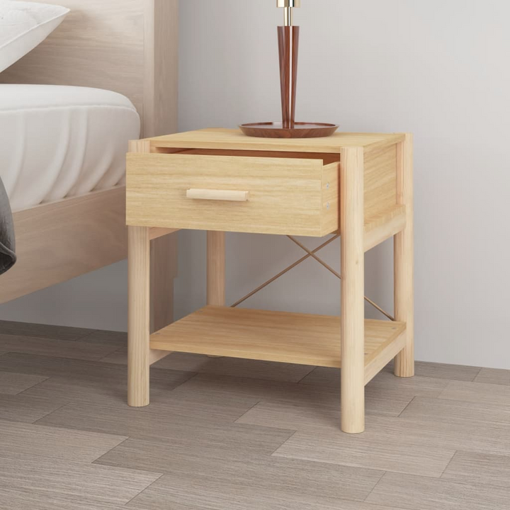 Solid Pine Bedside Tables - Set of 2 (Brown) | 42 x 38 x 45cm | Durable & Stylish Nightstands - Premium  from Home Treasures - Just £80.99! Shop now at Home Treasures