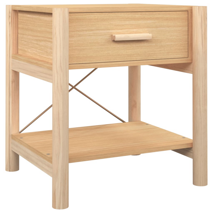 Solid Pine Bedside Tables - Set of 2 (Brown) | 42 x 38 x 45cm | Durable & Stylish Nightstands - Premium  from Home Treasures - Just £80.99! Shop now at Home Treasures