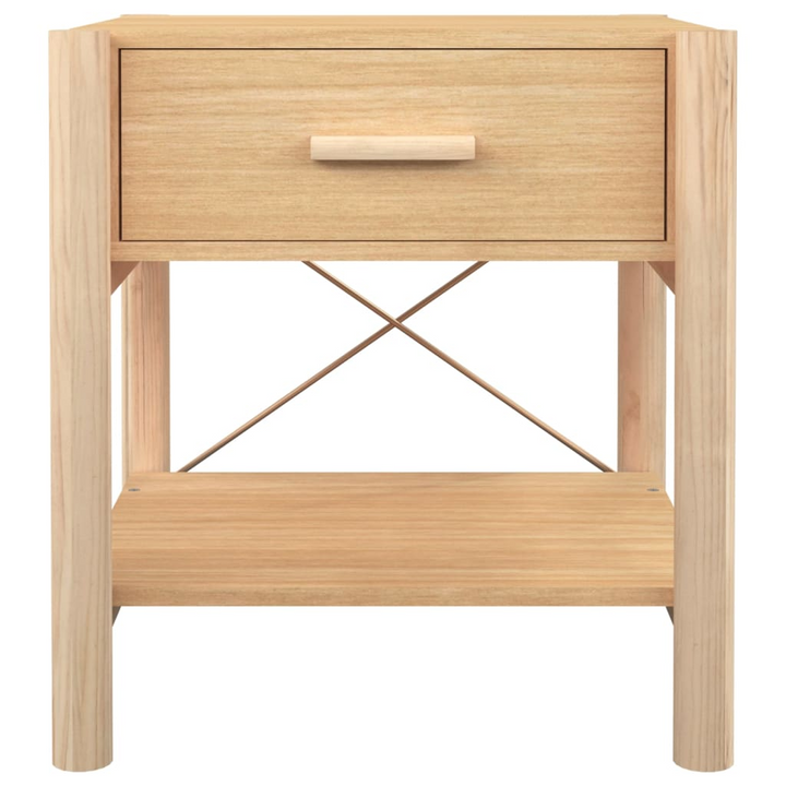 Solid Pine Bedside Tables - Set of 2 (Brown) | 42 x 38 x 45cm | Durable & Stylish Nightstands - Premium  from Home Treasures - Just £80.99! Shop now at Home Treasures